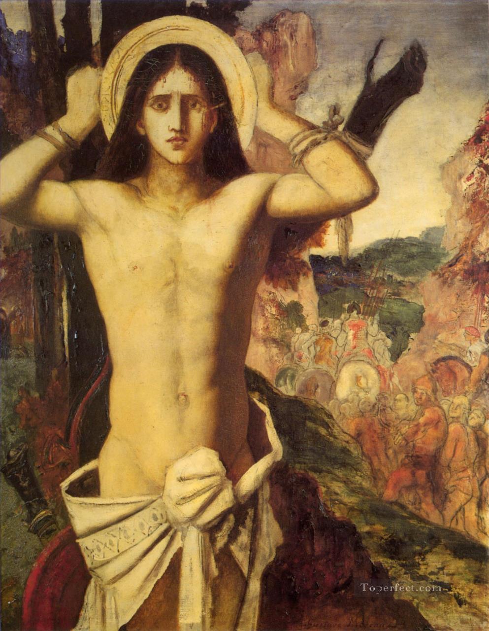 聖セバスチャン 象徴主義 聖書神話 ギュスターヴ・モロー油絵